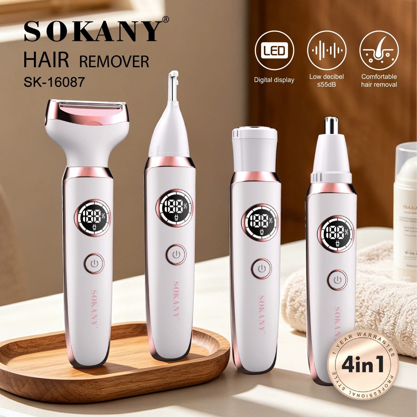 DEPILADORA 4 EN 1 SOKANI SK-16087