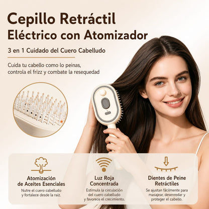 CEPILLO MASAJEADOR CON VAPORIZADOR